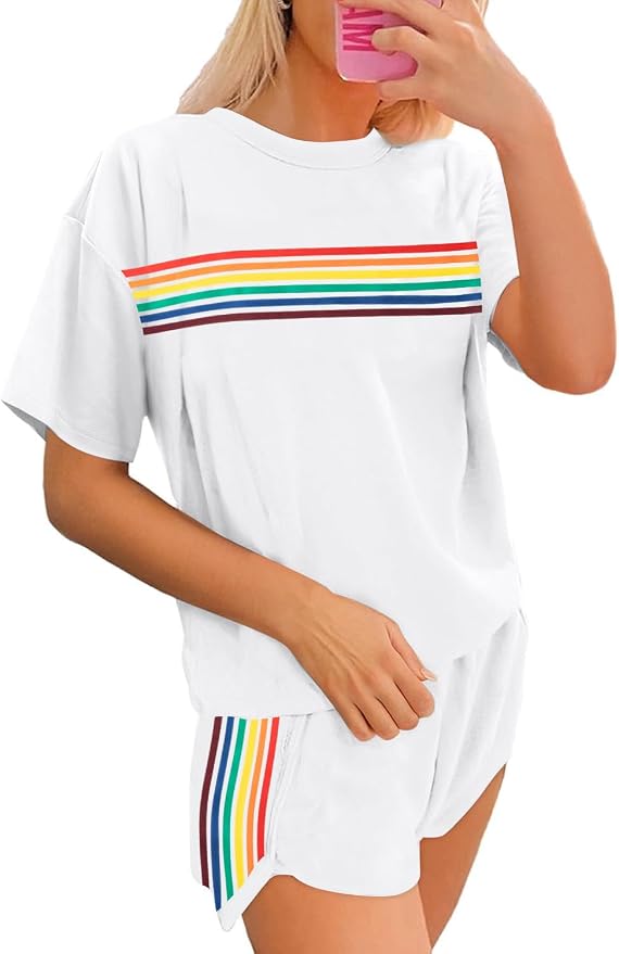 Rainbow Striped Outfit