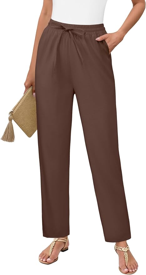 Cropped Linen Pants