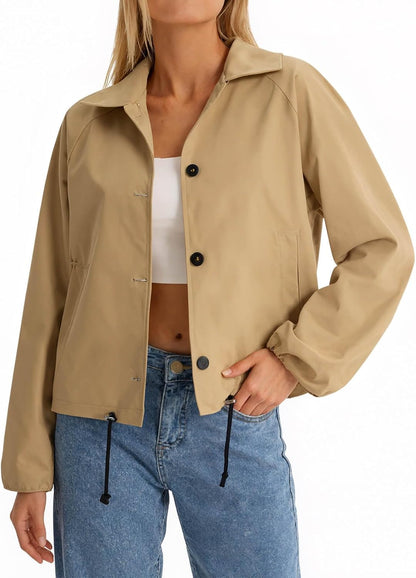 Cropped Bomber Jacket