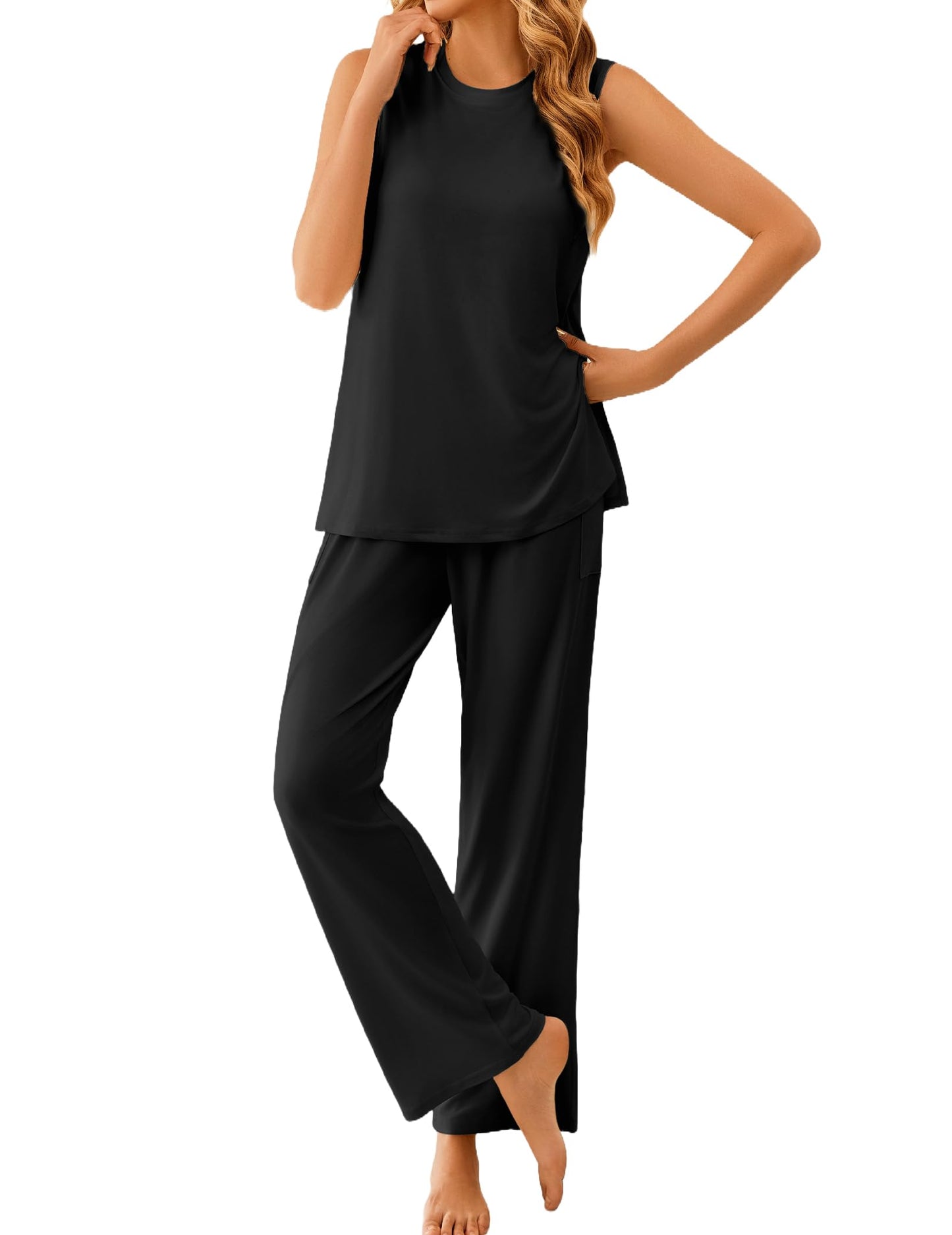 Sleeveless Pajama Set