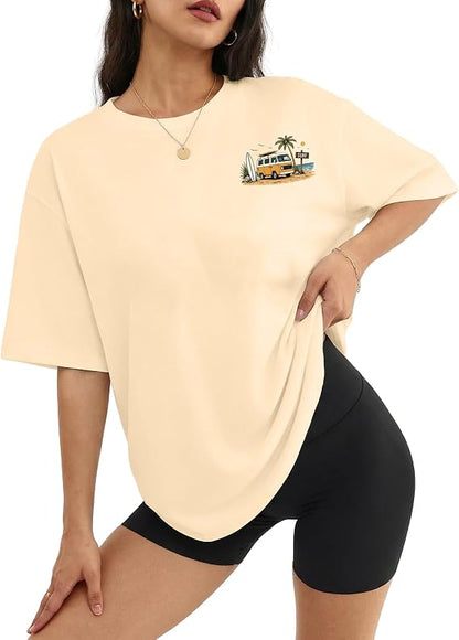 Cotton Oversized Graphic Tee
