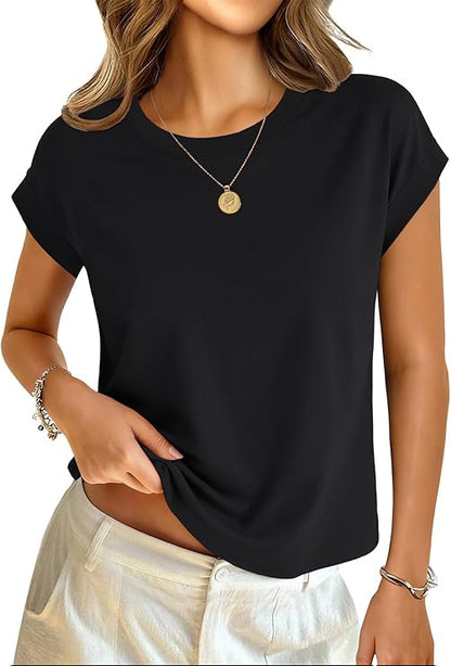 Cotton Cap Sleeve T-Shirt