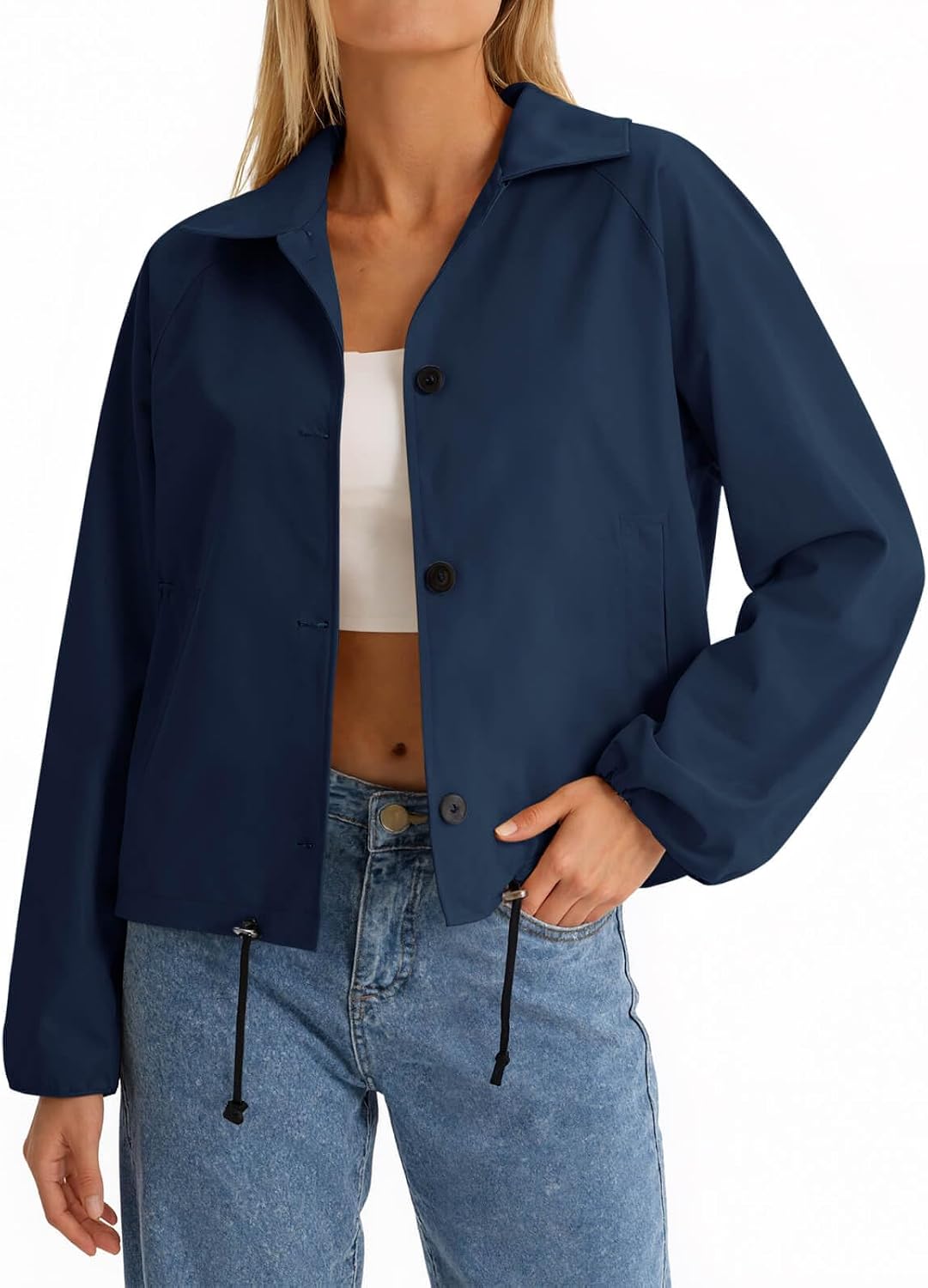 Cropped Bomber Jacket
