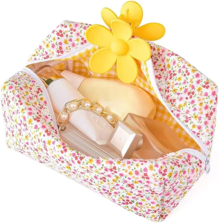 Quilted Makeup Bag