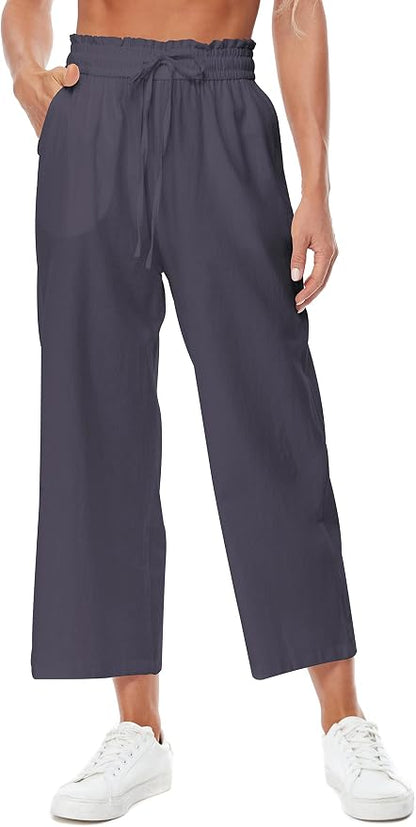 Cotton and Linen Capris