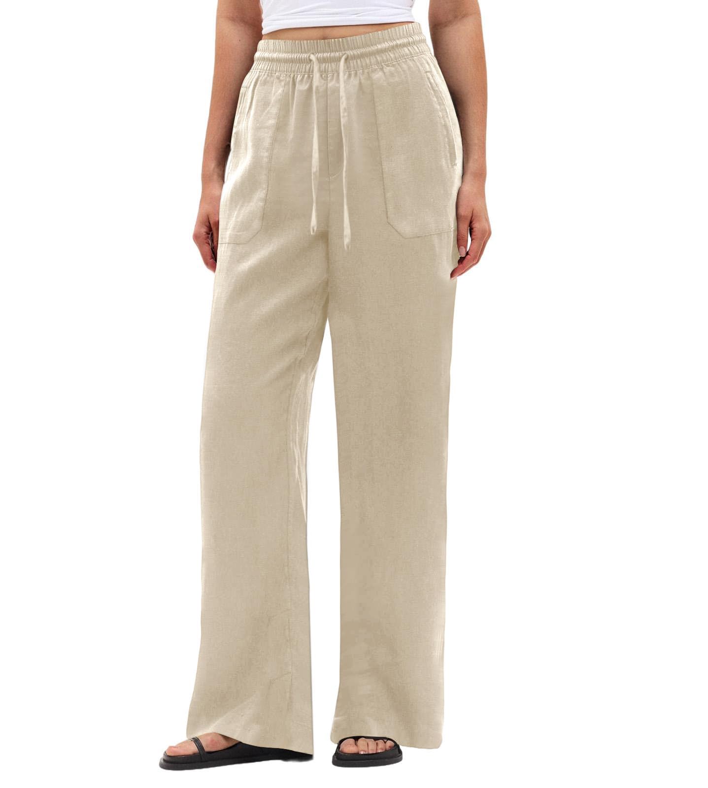 Cotton and Linen Blend Pants