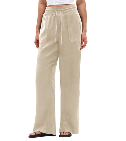 Cotton and Linen Blend Pants