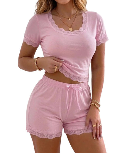Ribbed Knit Pajamas