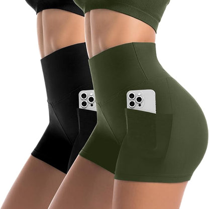 Biker Shorts with Pockets (2PK)