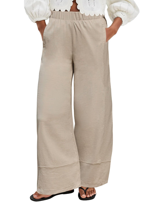 Cotton and Linen Blend Pants