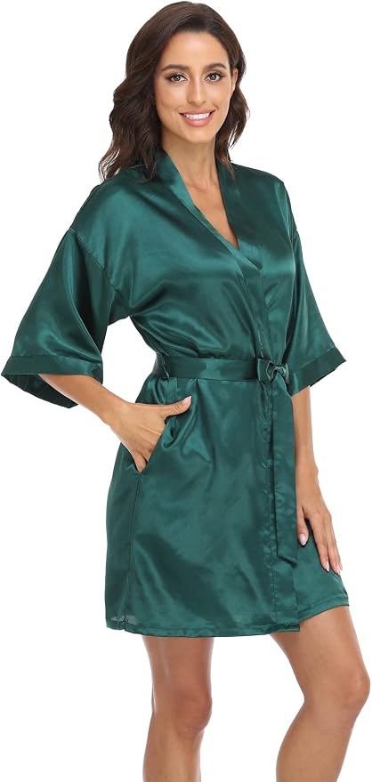 Satin Kimono Robe
