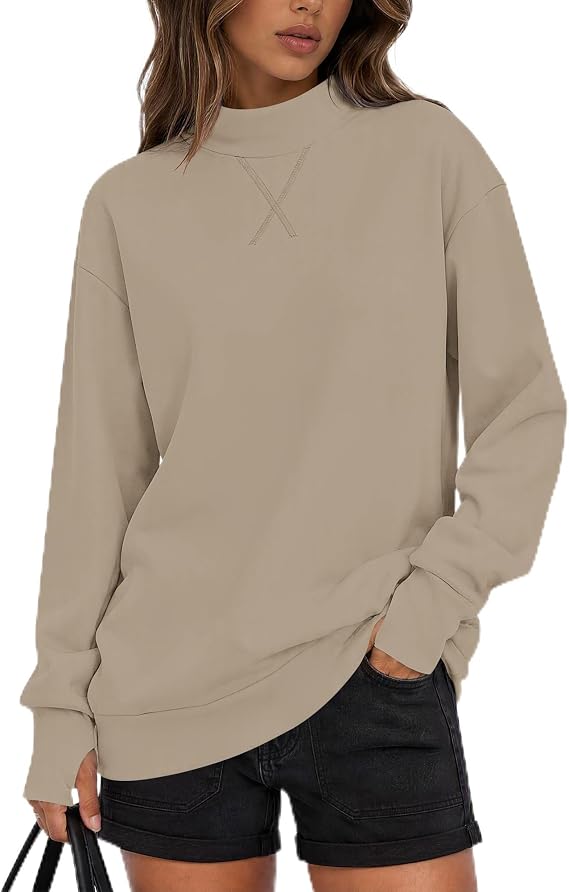 Mock Neck Sweatshirt