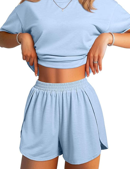 Split Short Pajama Set