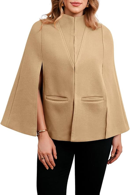 Crop Cape Pea Coat