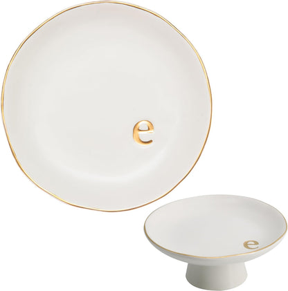 Initial Ceramic Jewellery Tray