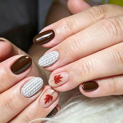 Fall Press On Nails