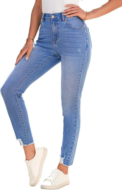 Ripped High Waisted Jeans