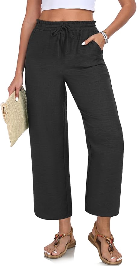 Cropped Palazzo Beach Pants