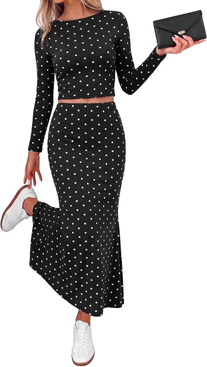 Polka Dot Skirt Set