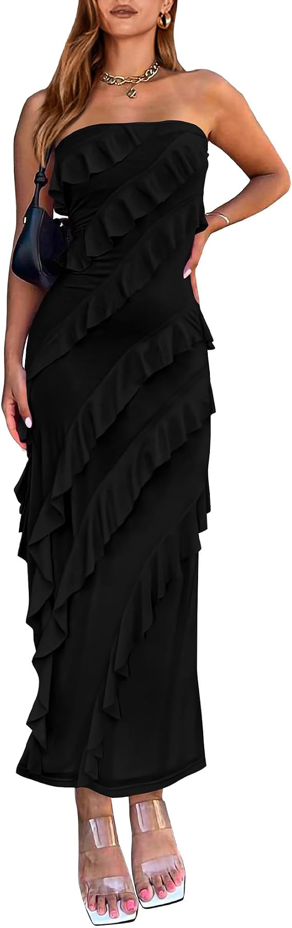 Midi Ruched Bodycon Dress