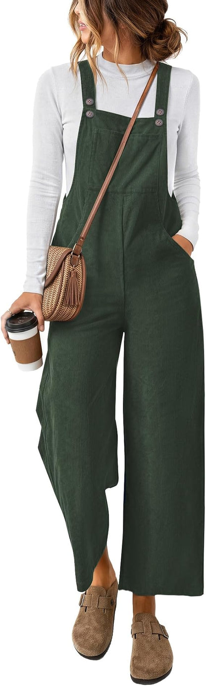 Corduroy Overalls Jumpsuit