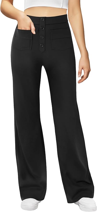 High Waisted Work Trousers