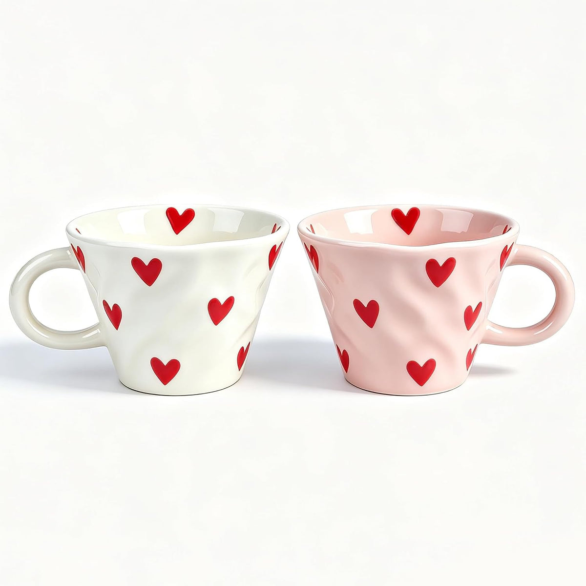 Heart Coffee Cups Set