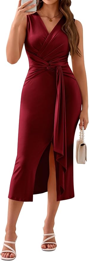 Ruched Midi Dress