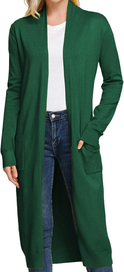 Solid Open Cardigan