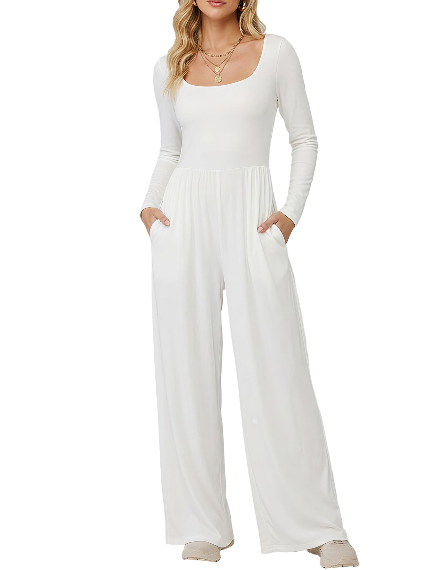 Square Neck Jumpsuit
