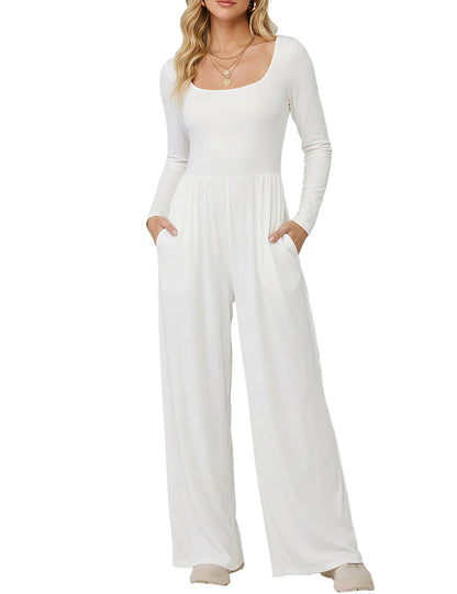 Square Neck Jumpsuit