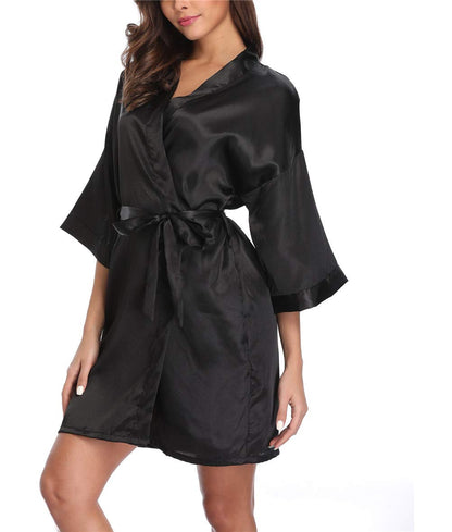 Satin Kimono Robe