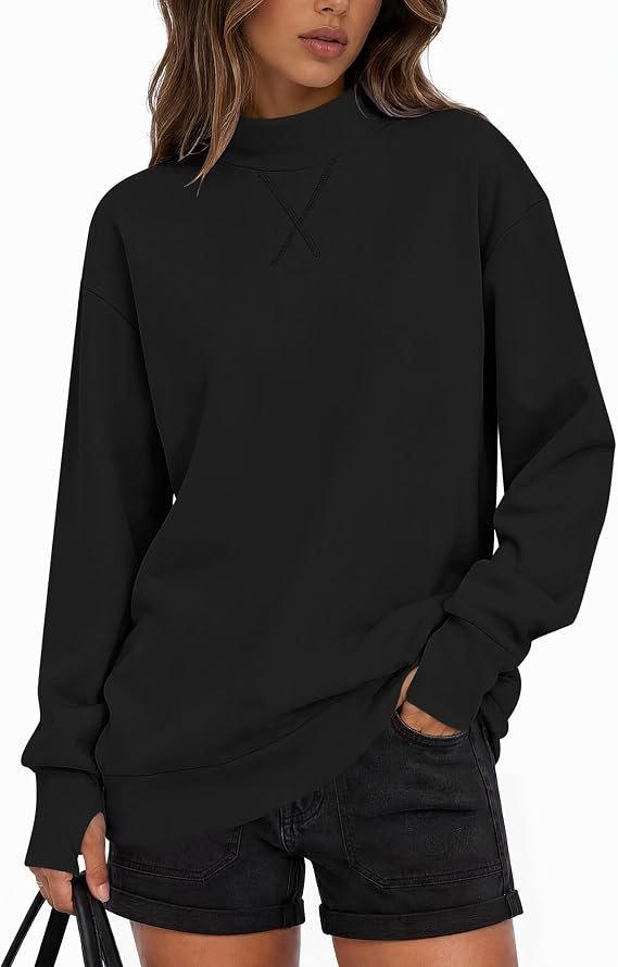 Mock Neck Sweatshirt