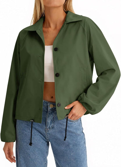 Cropped Bomber Jacket