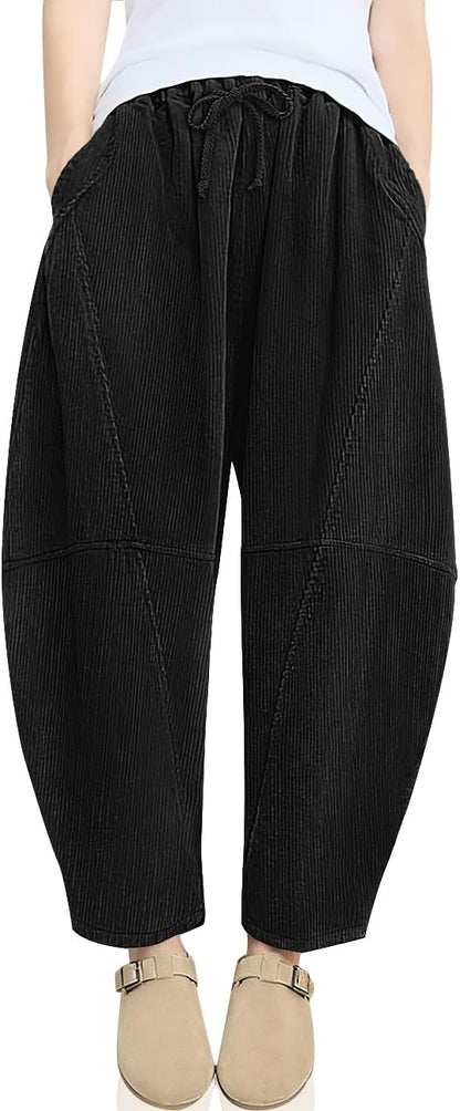 Corduroy Barrel Pants