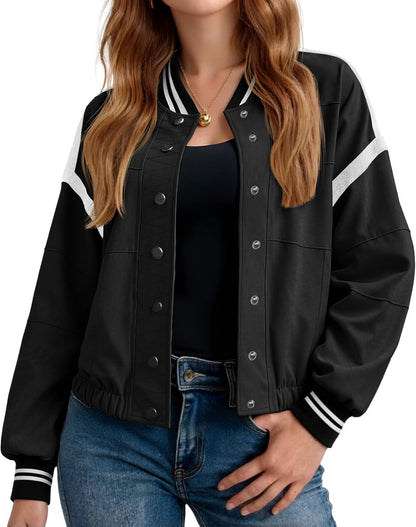Cropped Bomber Jacket