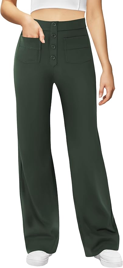 High Waisted Work Trousers