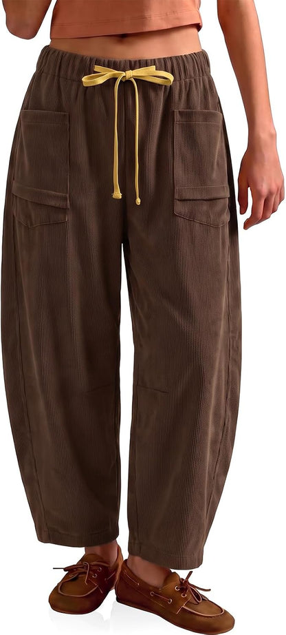 Corduroy Barrel Pants