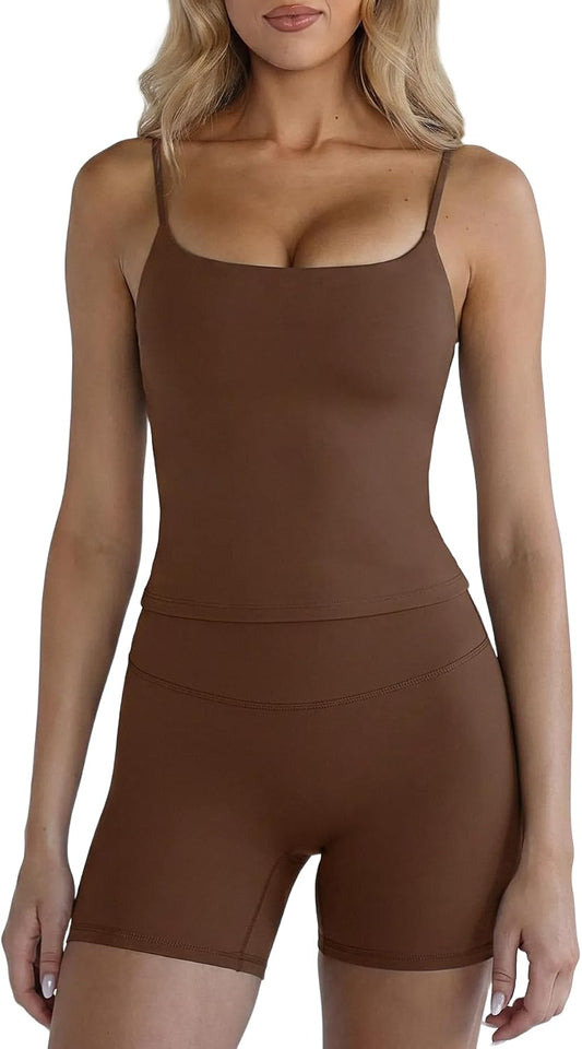 Spaghetti Tank Yoga Set
