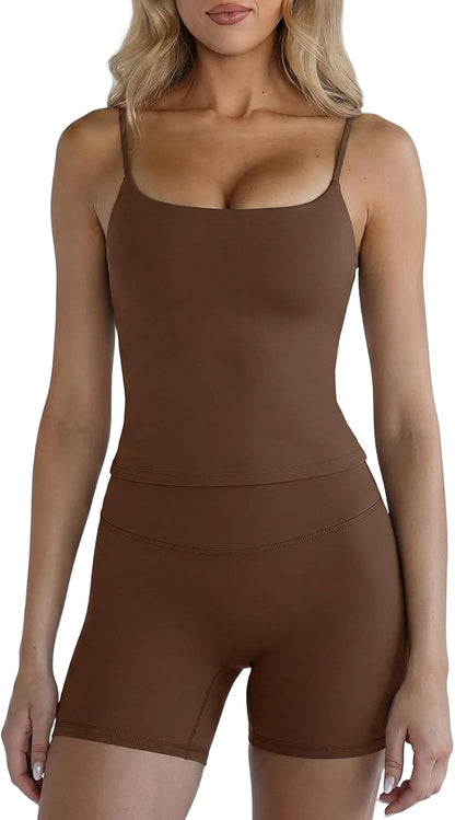 Spaghetti Tank Yoga Set