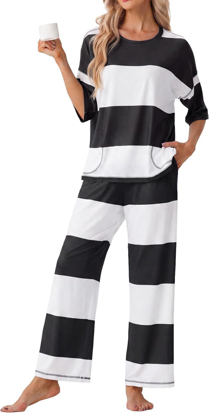 Striped Pajama Set