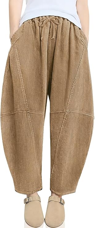 Corduroy Barrel Pants
