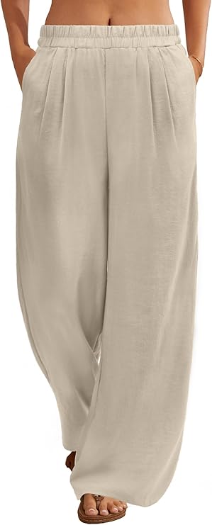 Cotton Linen Blend Pants