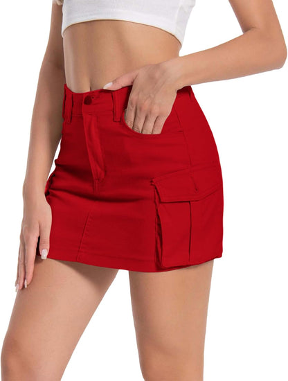 Cargo Denim Skirt