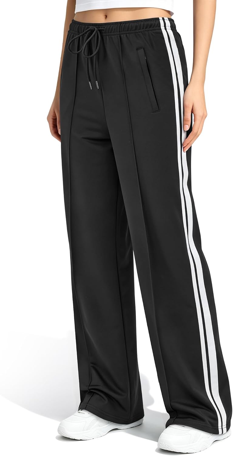 Wide Leg Track Pants