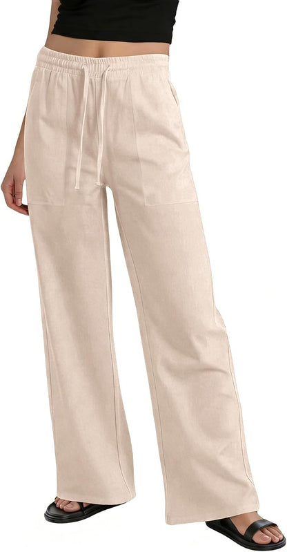 Linen Wide Leg Pants