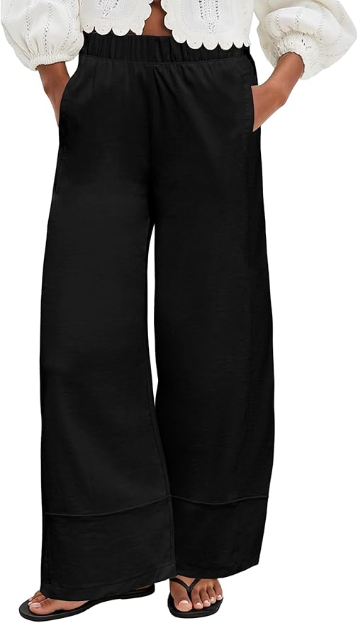 Cotton and Linen Blend Pants