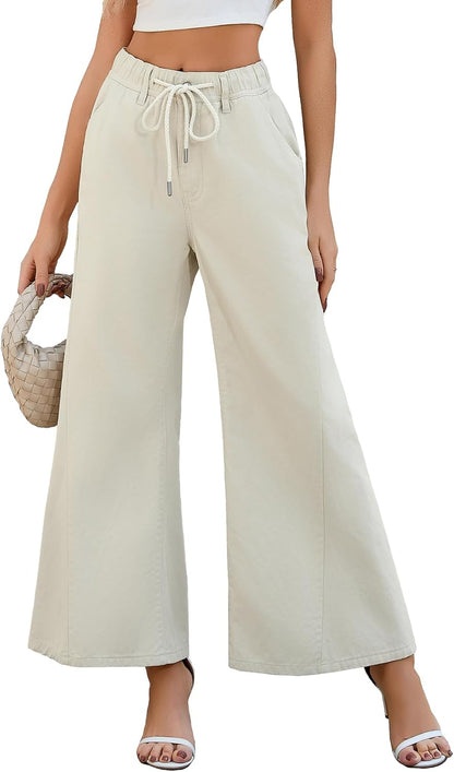Drawstring Palazzo Pants