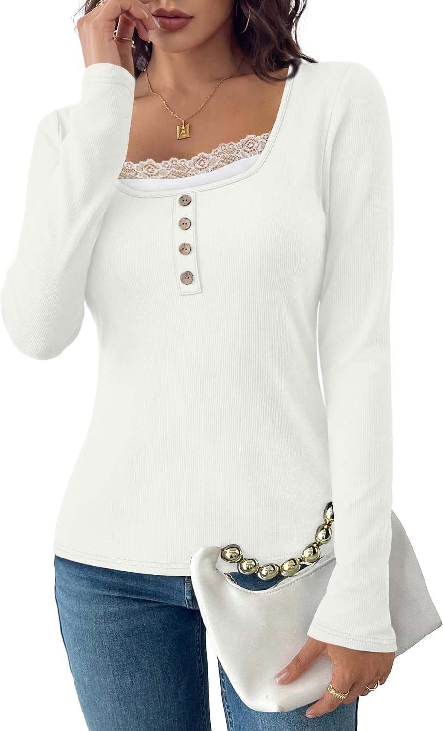 Ribbed Long Sleeve Top