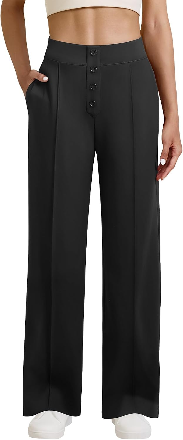 Wide Leg Work Pants